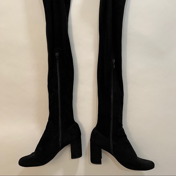 Jeffrey Campbell Over the Knee Boots with Square Toe - Picture 2 of 4